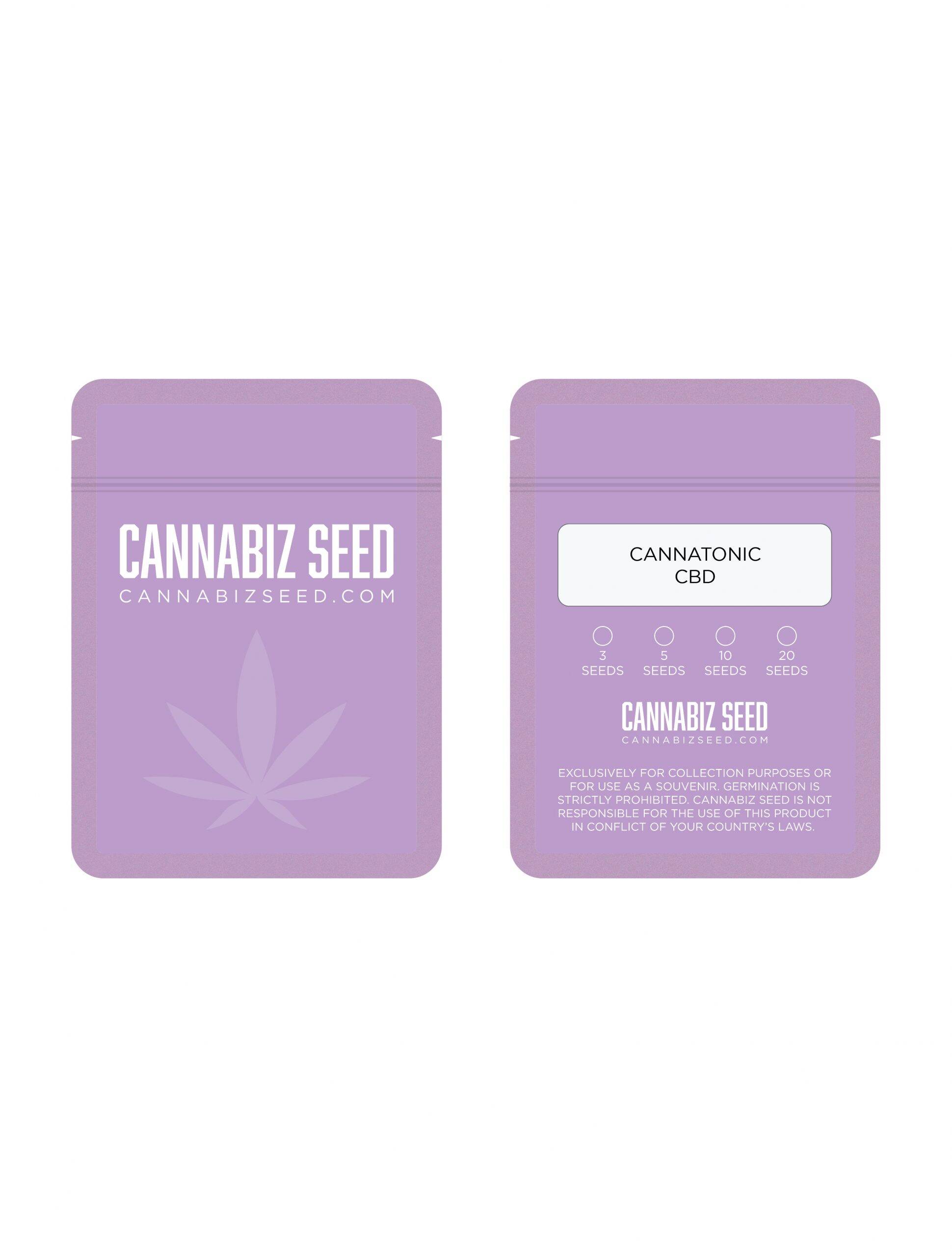 Cannatonic CBD Seeds Packaging | Cannabiz Seed Cannatonic CBD Seeds Packaging