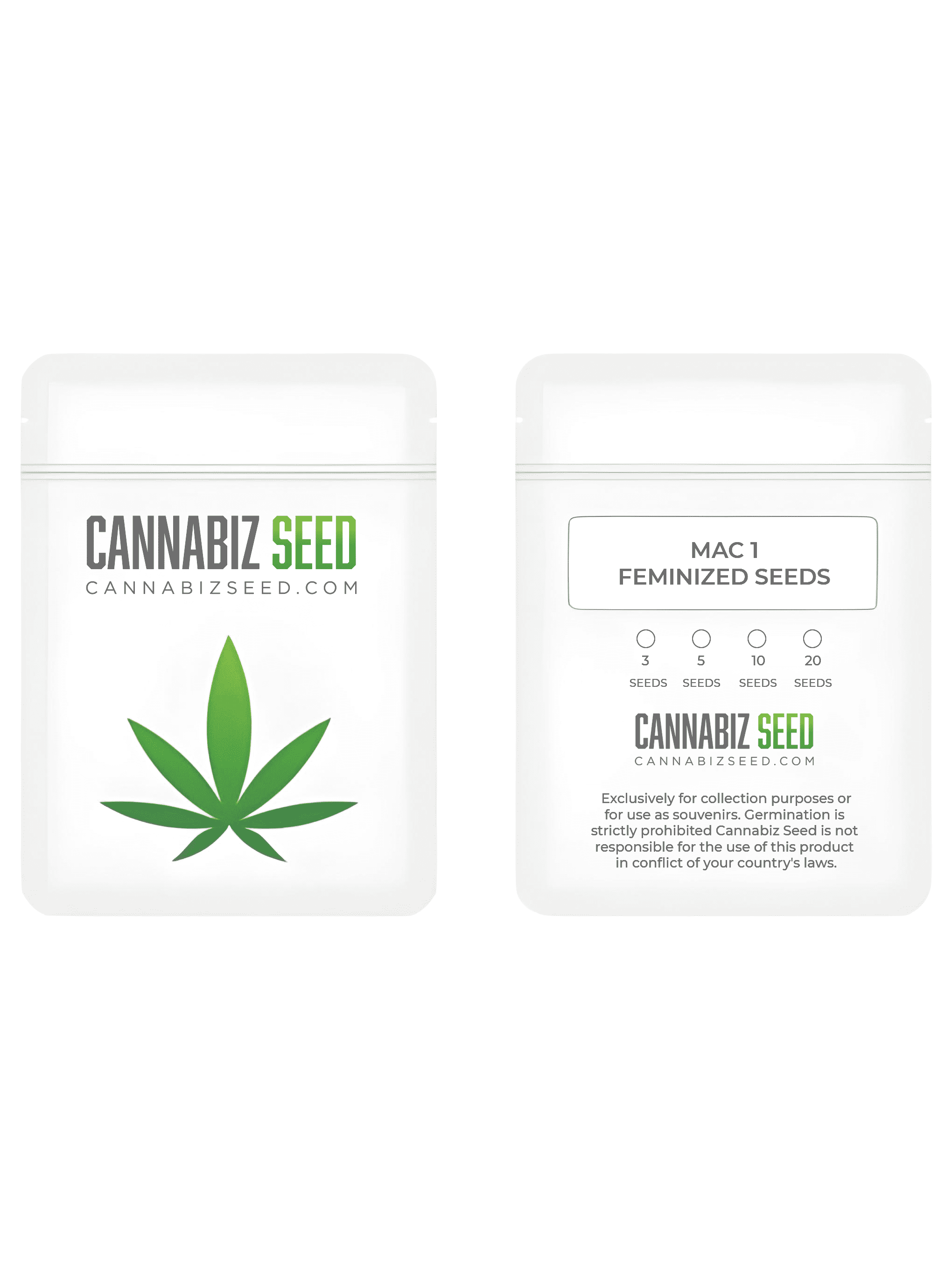 Mac 1 Packaging | Cannabiz Seed Mac 1 Packaging