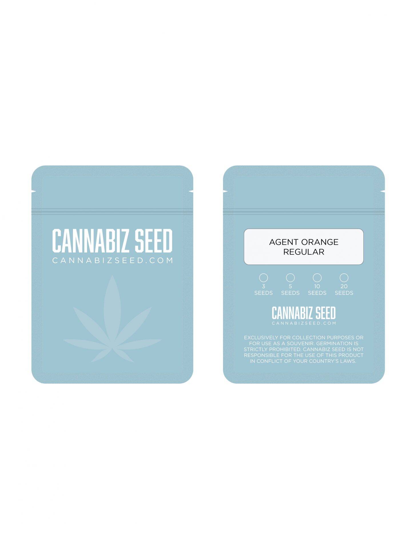 Agent Orange Regular Seeds Packaging | Cannabiz Seed Agent Orange Regular Seeds Packaging